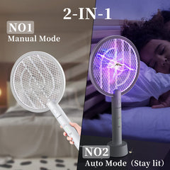 PALONE Electric Fly Swatter 4000V side view showing USB charging port