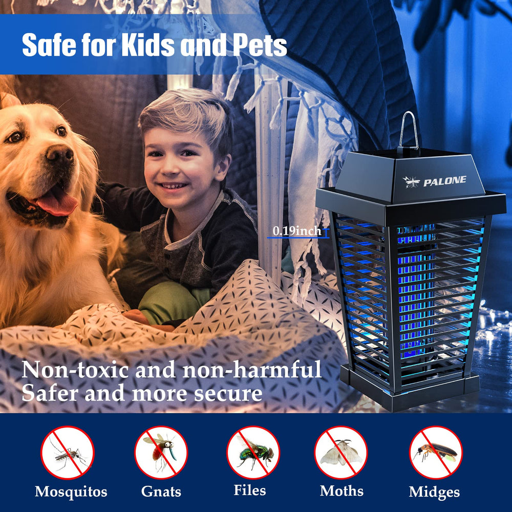 PALONE Solar Bug Zapper in a garden setting
