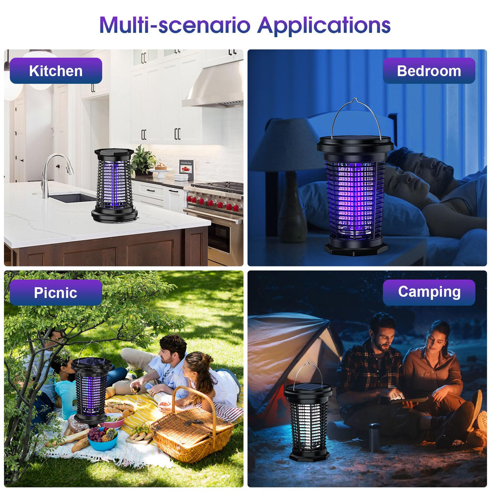 PALONE Solar Bug Zapper top-mounted solar panel close-up