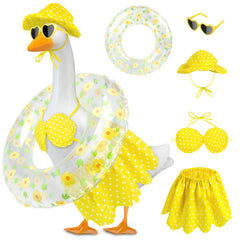 PaLuQiYa Hawaiian Goose Outfit including bikini, hat, and sunglasses