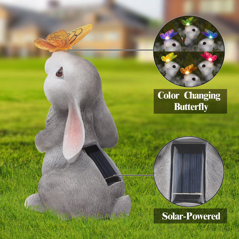 PaLuQiYa Rabbit statue side view showcasing details