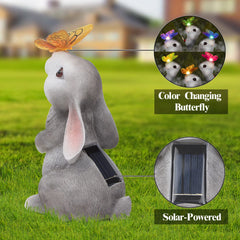 PaLuQiYa Rabbit statue side view showcasing details