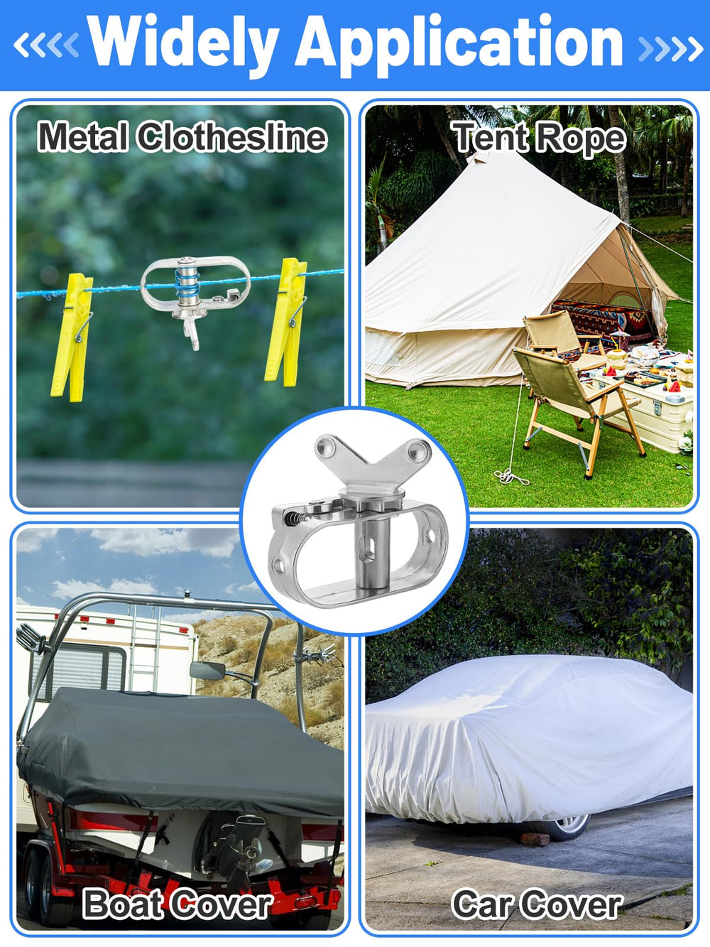 PAMASE Pool Cover Cable in use on an above-ground pool