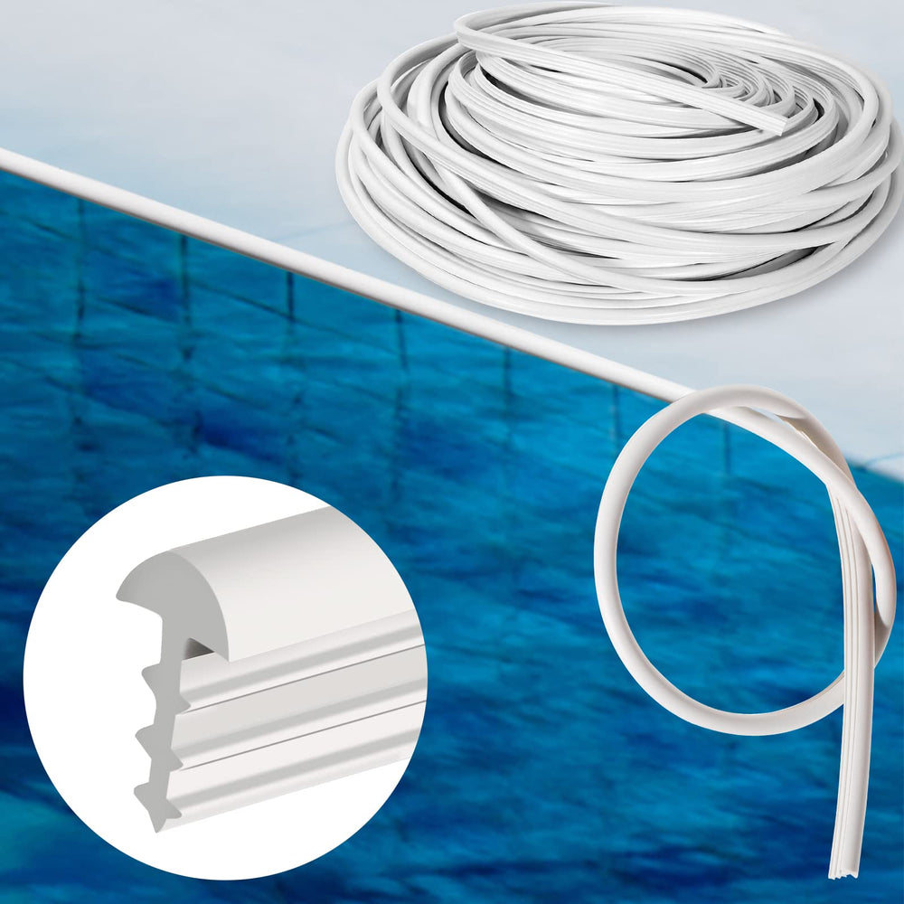 PAMASE Pool Liner Lock 120ft roll, white color