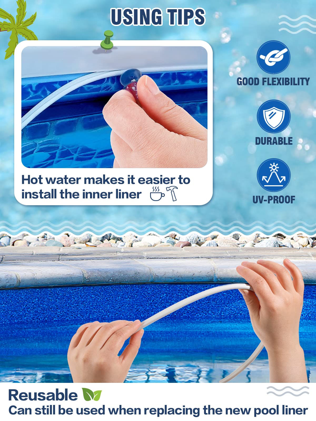 PAMASE Pool Liner Lock packaging front view