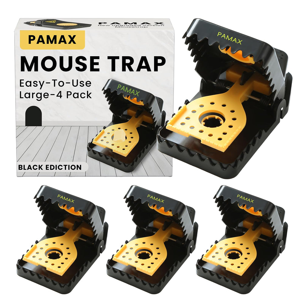 PAMAX Mouse Trap front view, black durable plastic