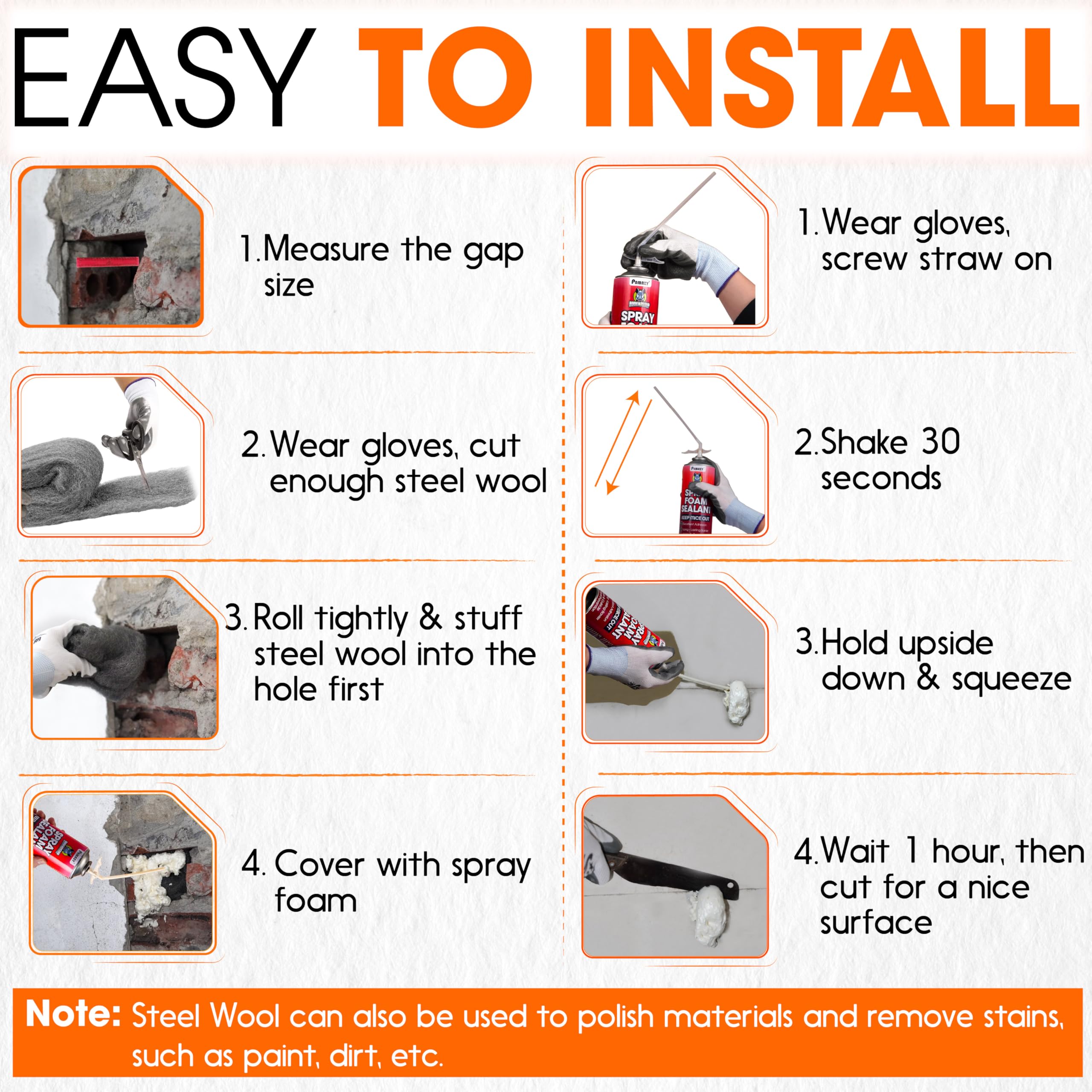PAMAZY Rodent Barrier Kit packaging and contents