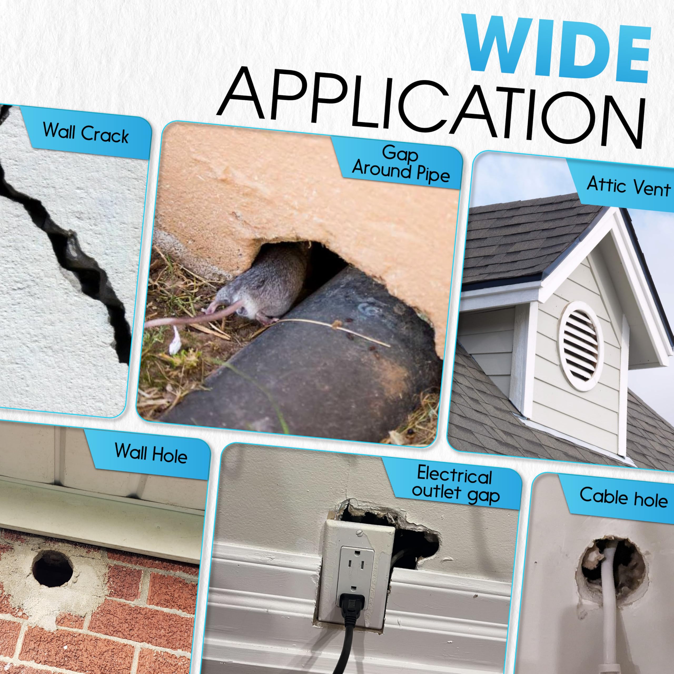 PAMAZY Rodent Barrier Kit packaging with all components visible