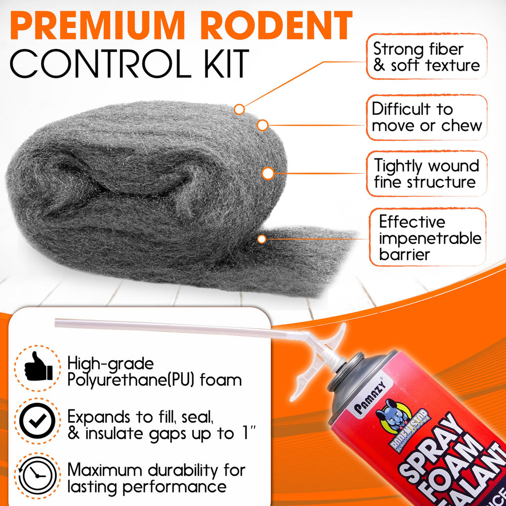 PAMAZY steel wool cut to size for installation