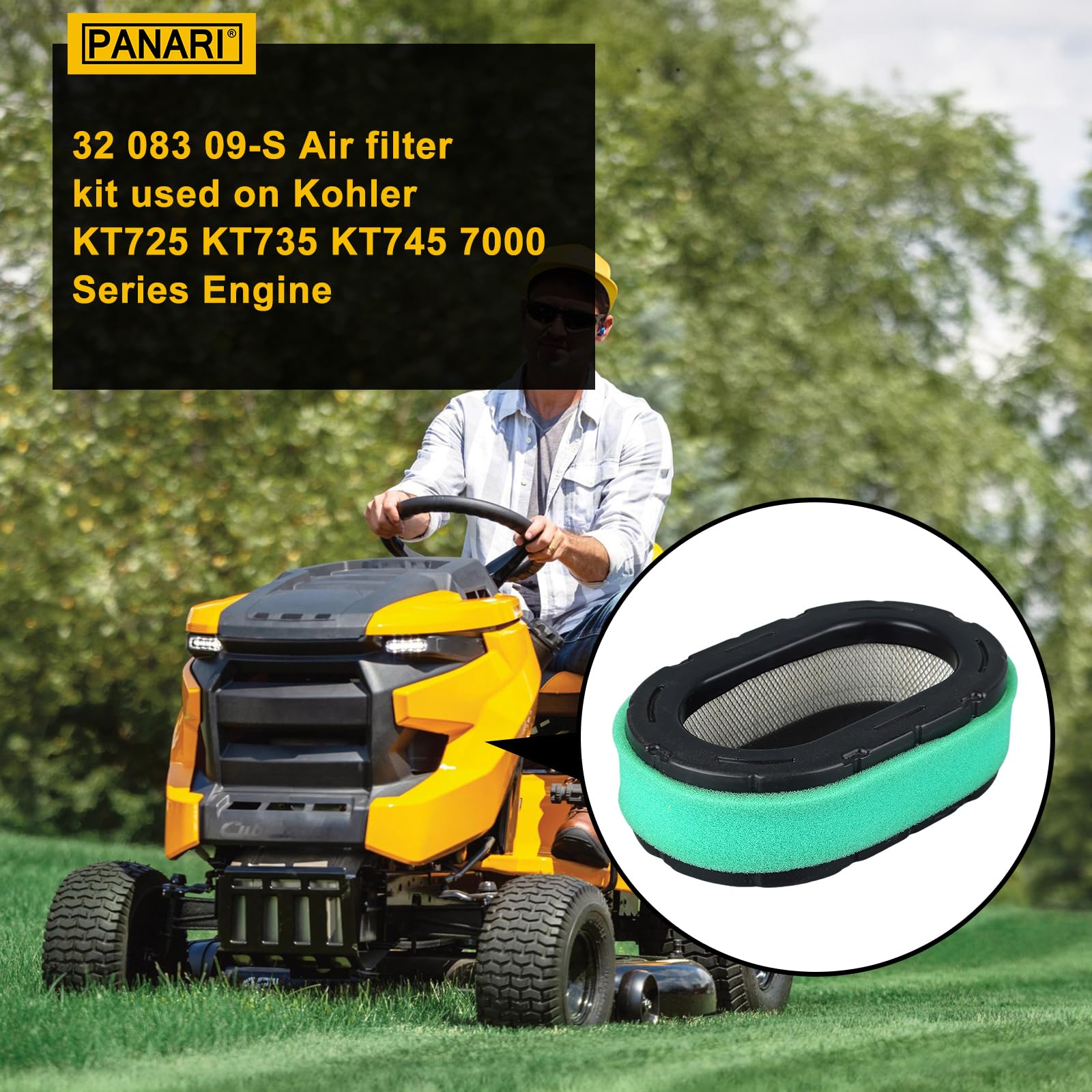 PANARI air filter included in the maintenance kit