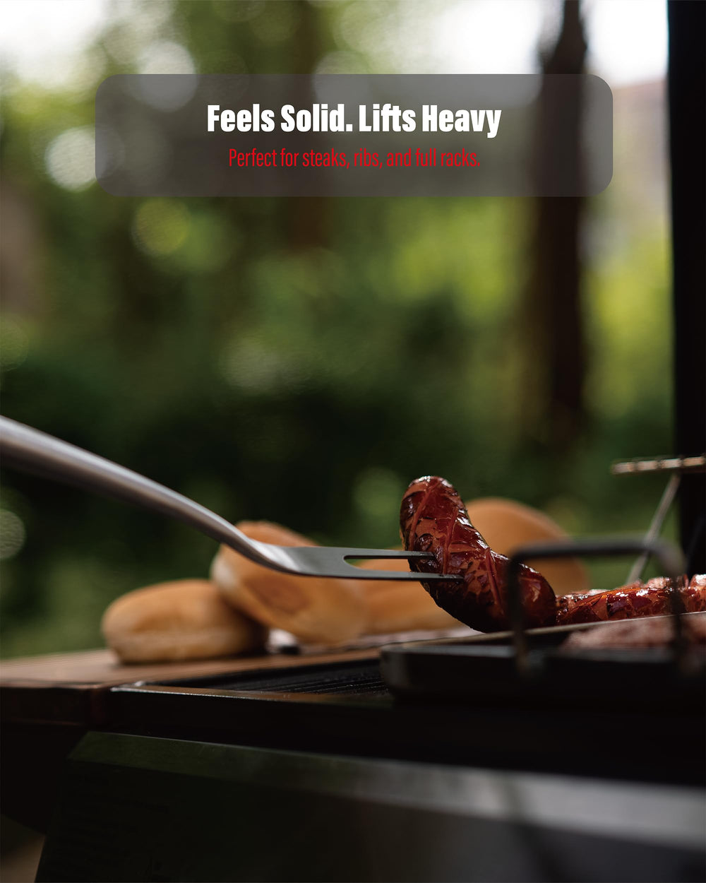 Panga-Panga wood handle of GRILAZ grilling tools