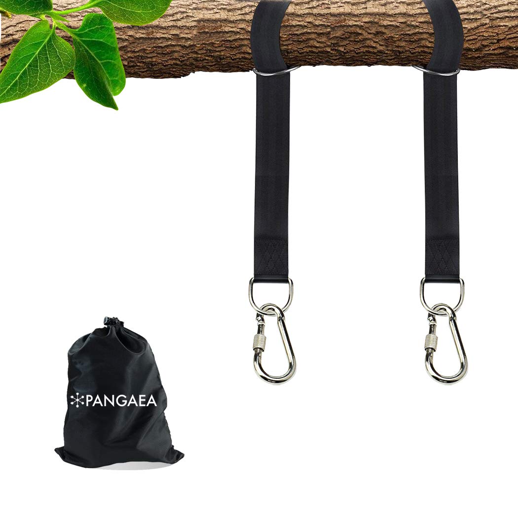 PANGAEA Tree Swing Hanging Straps Kit 10FT with carabiners