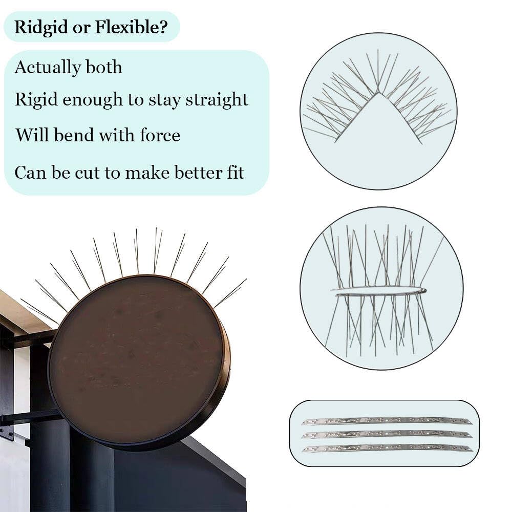 PANGCH Bird Spikes displayed on a balcony railing