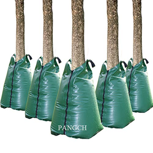 PANGCH Tree Watering Bag 20 Gallon front view, green