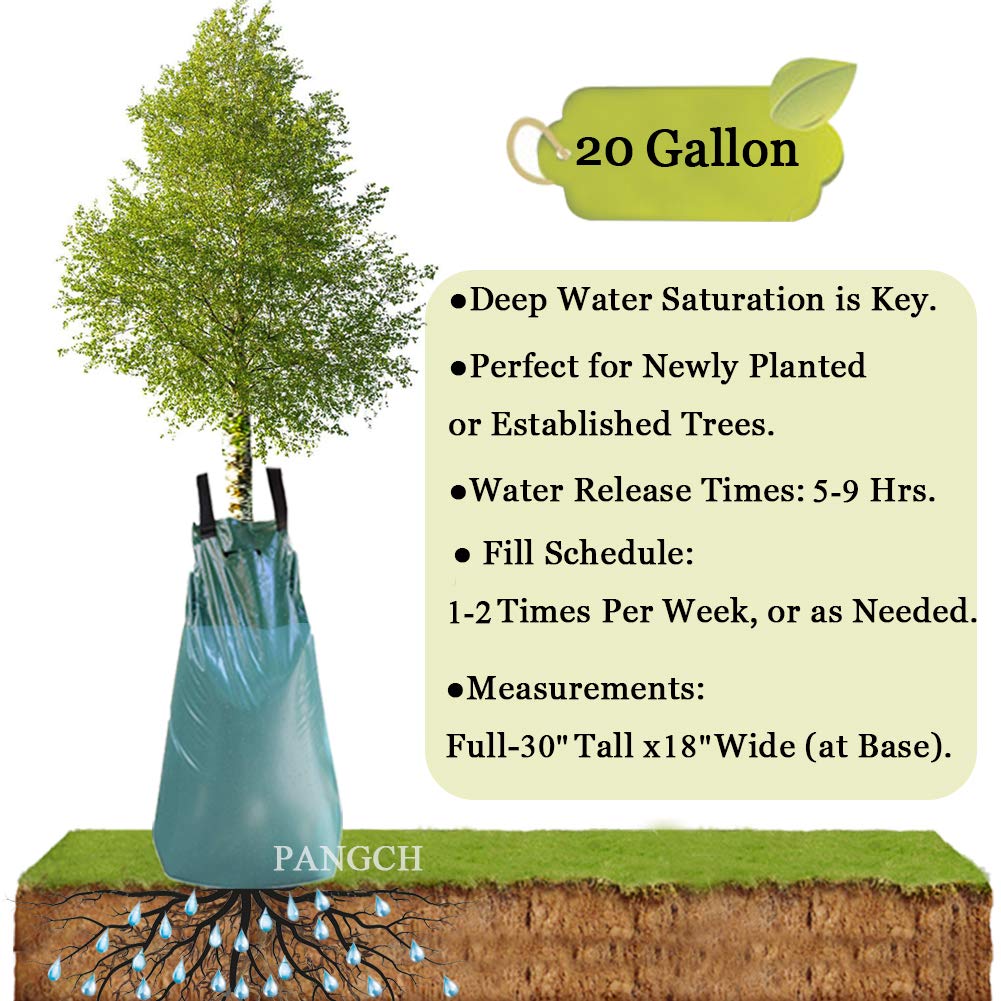 PANGCH Tree Watering Bag side view with straps