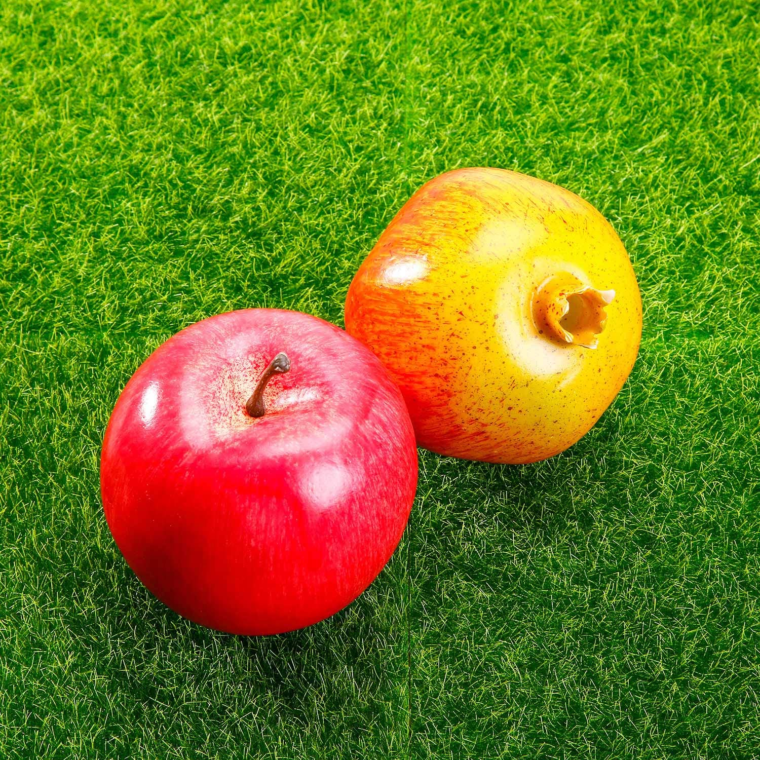 Pangda artificial grass displayed with crafting supplies