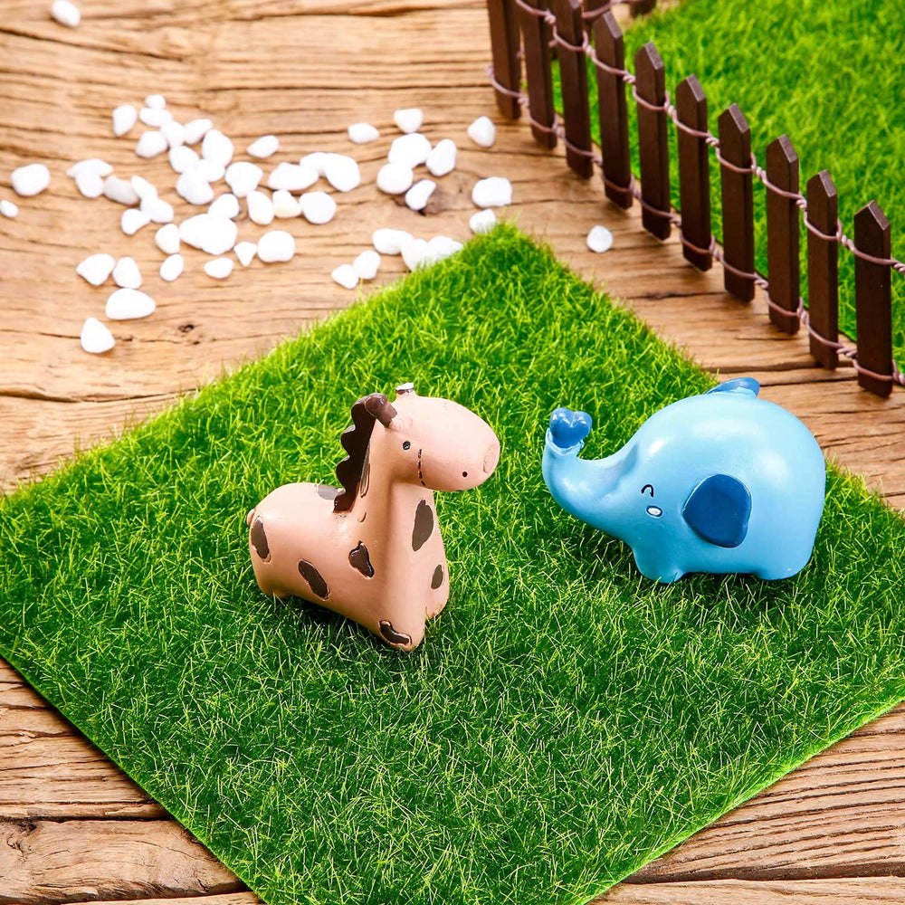 Pangda artificial grass in a dollhouse setting