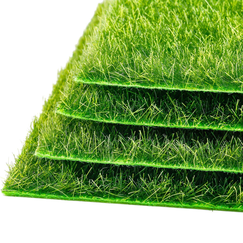 Pangda artificial grass laid out in a miniature garden
