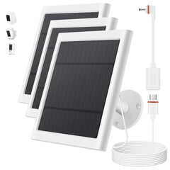 Paodekua Solar Panel for Ring Camera front view with connectors