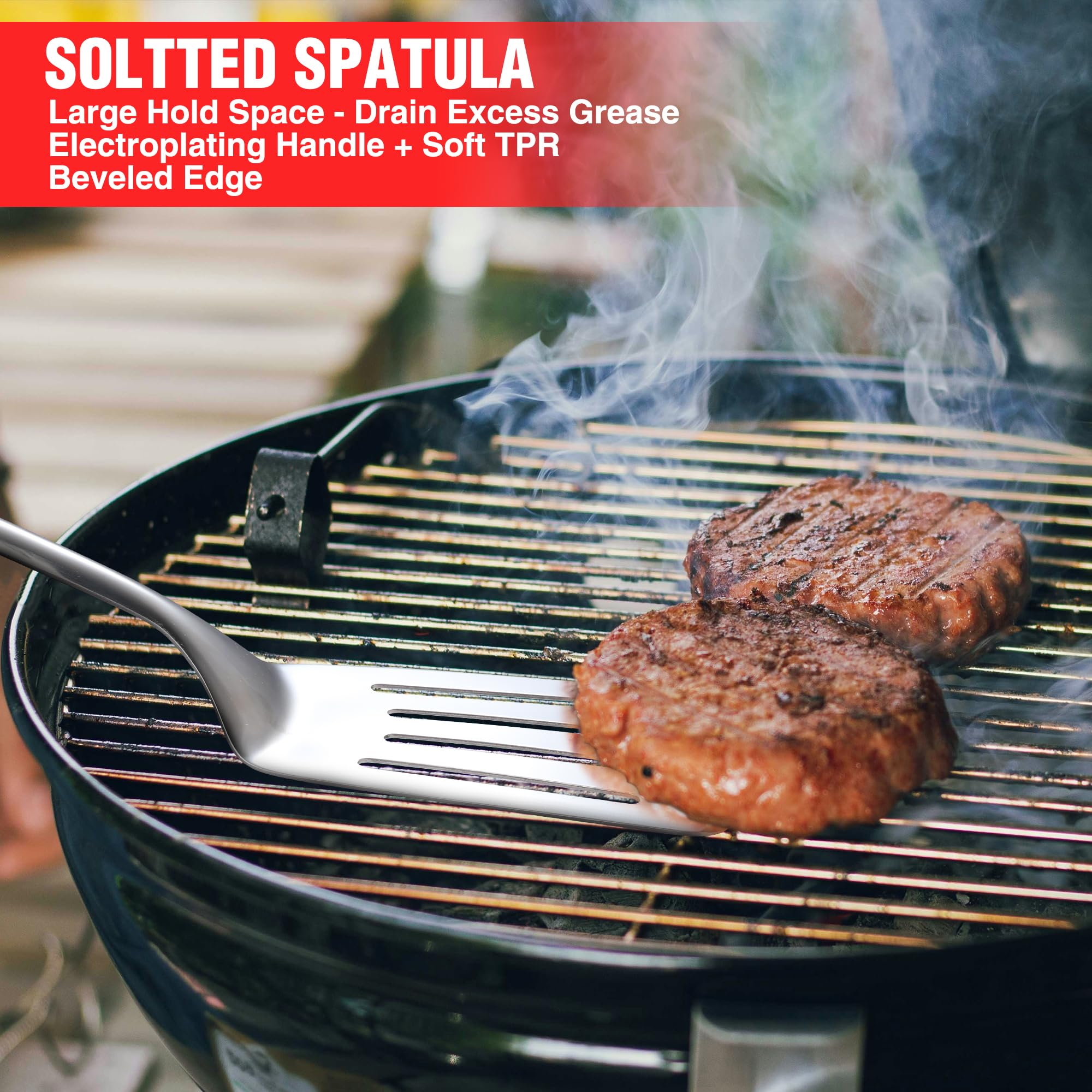 PARGRILL grilling fork with heat-resistant grip