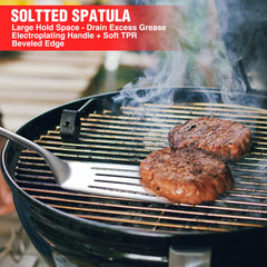 PARGRILL grilling fork with heat-resistant grip