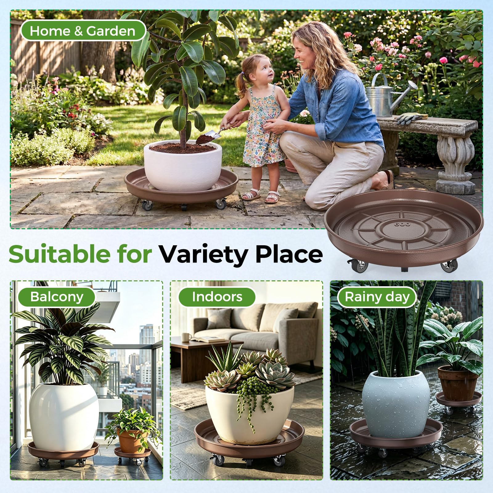 Parsagi Plant Caddy 12-inch packaging view