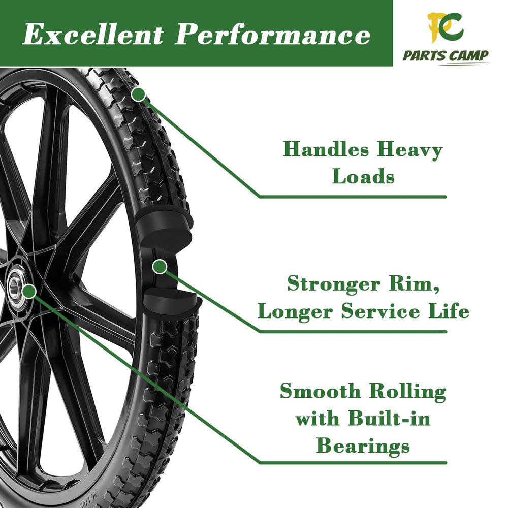 Parts Camp tire with adapter kit and bearings
