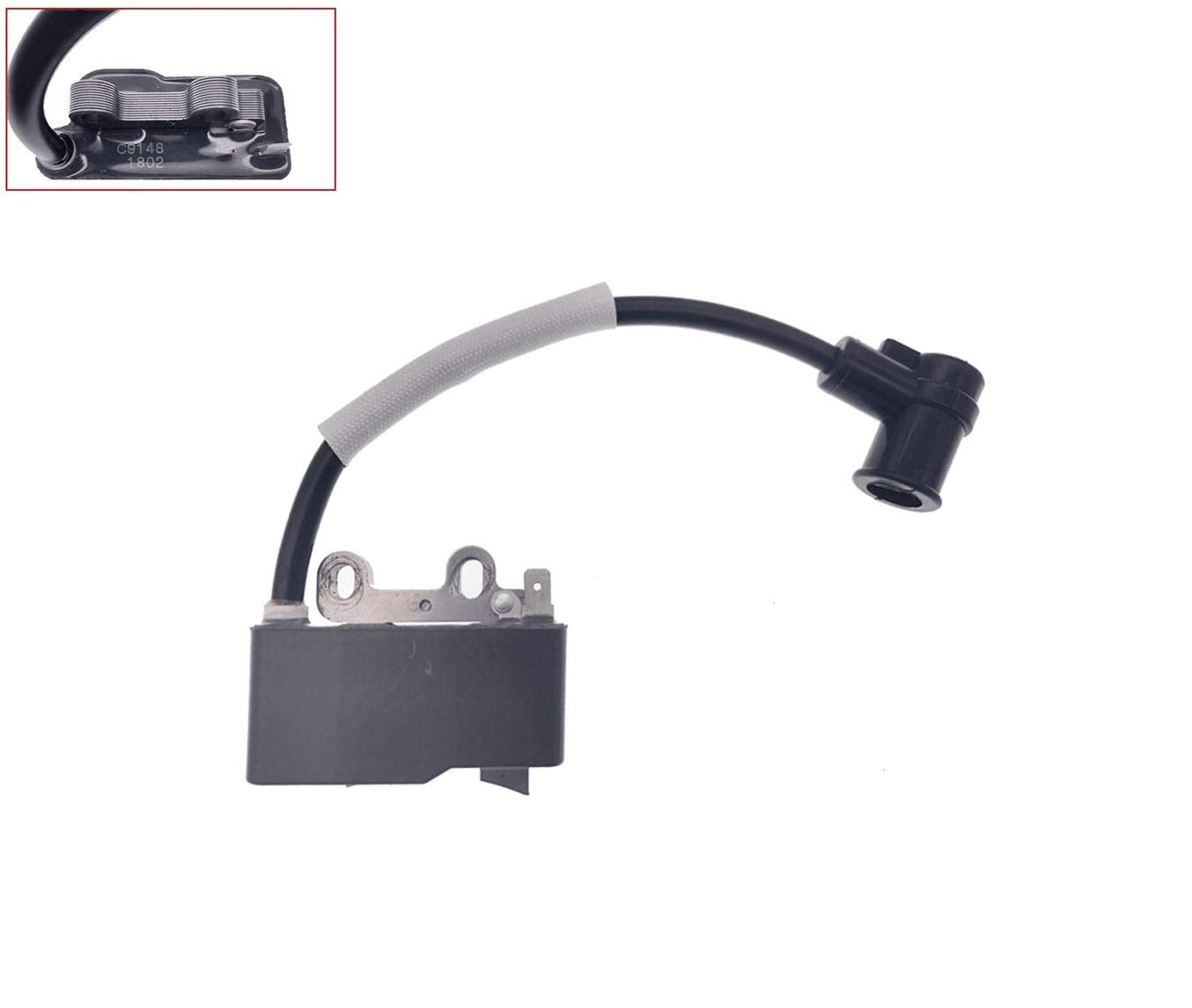 PARTSRUN Ignition Coil Kit components including coil, boot, and spring