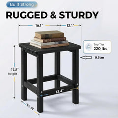 PASAMIC Outdoor Side Table assembled in a garden setting