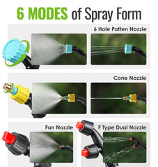 PASAMIC sprayer with extendable wand and nozzles laid out