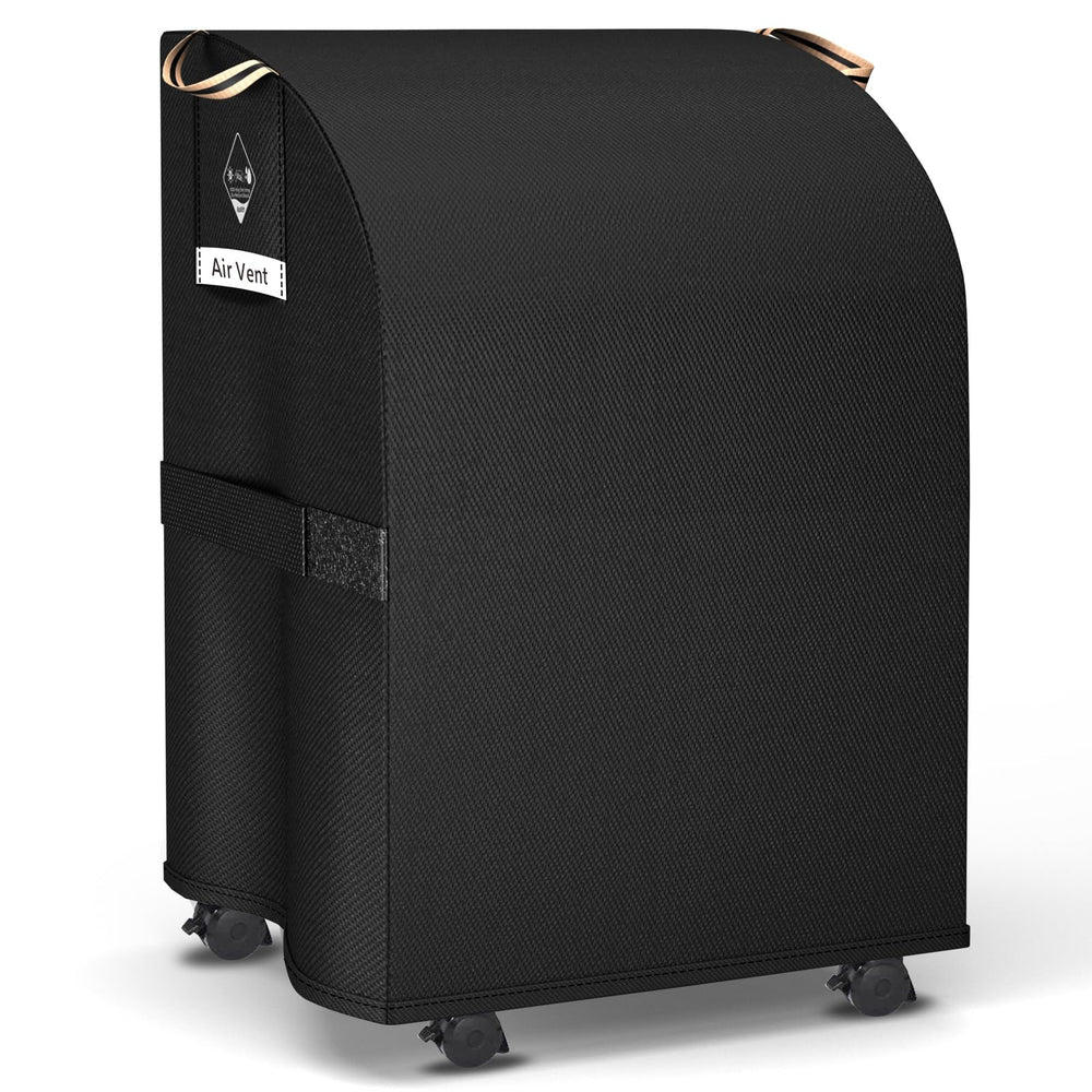 PasWith 40-inch grill cover front view in black