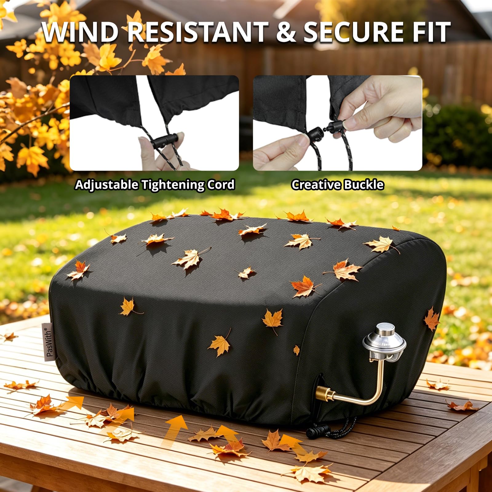 PasWith Griddle Cover back view