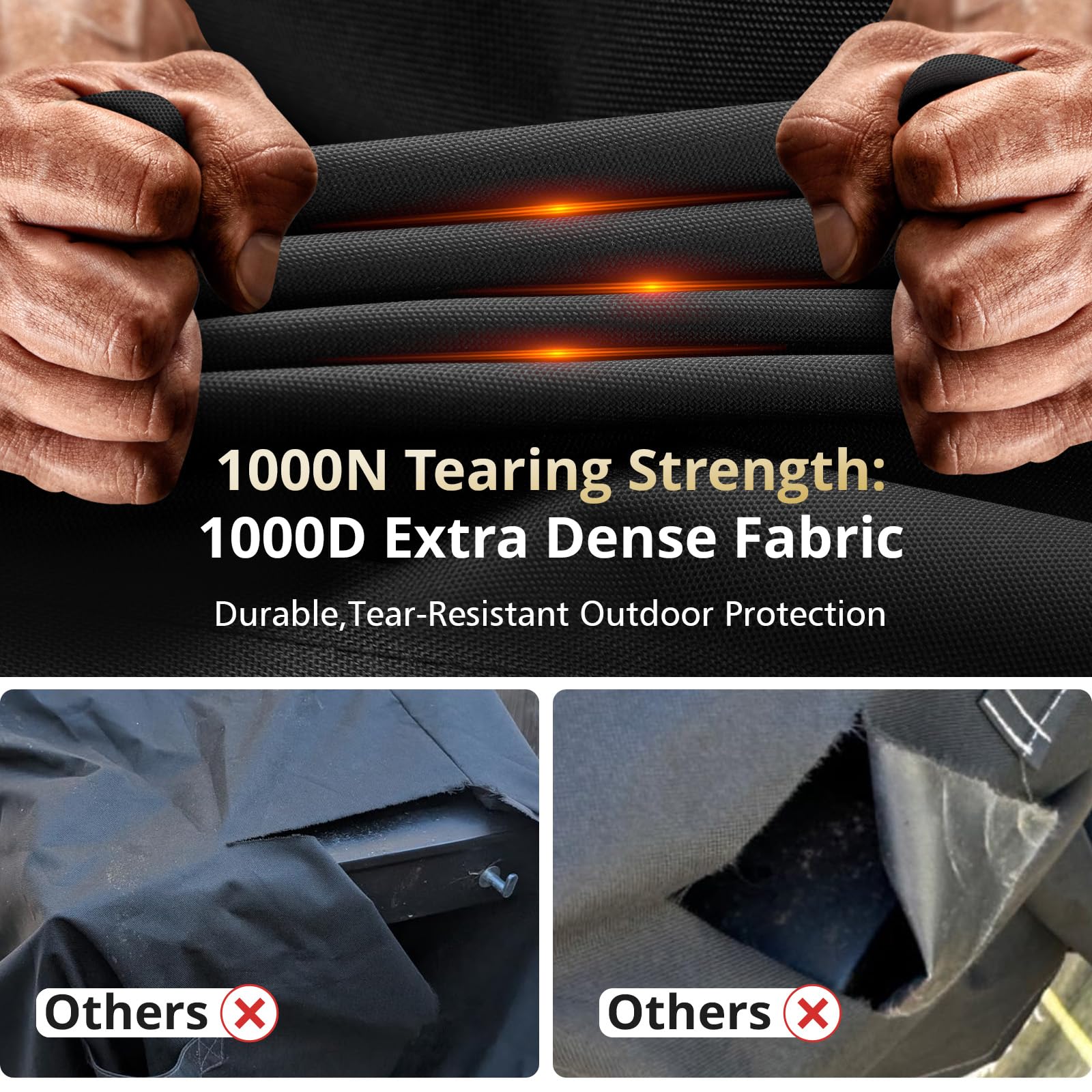 PasWith Griddle Cover for Blackstone 28 in, back view