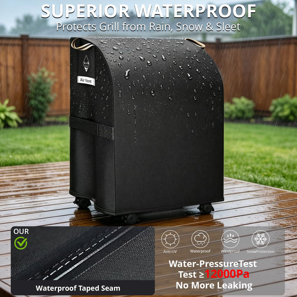 PasWith grill cover dimensions detailed view
