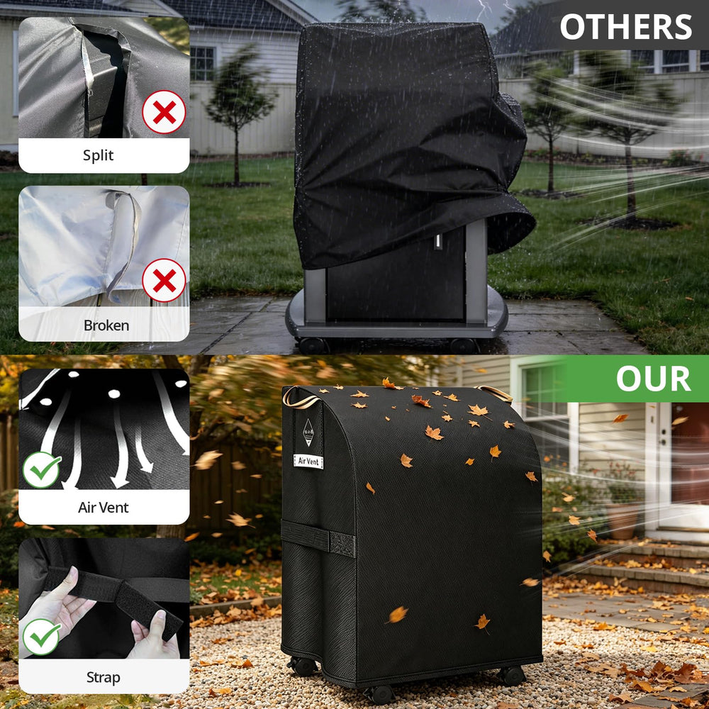PasWith grill cover packaging and features highlighted