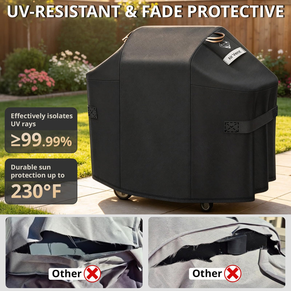 PasWith Grill Cover packed neatly for storage