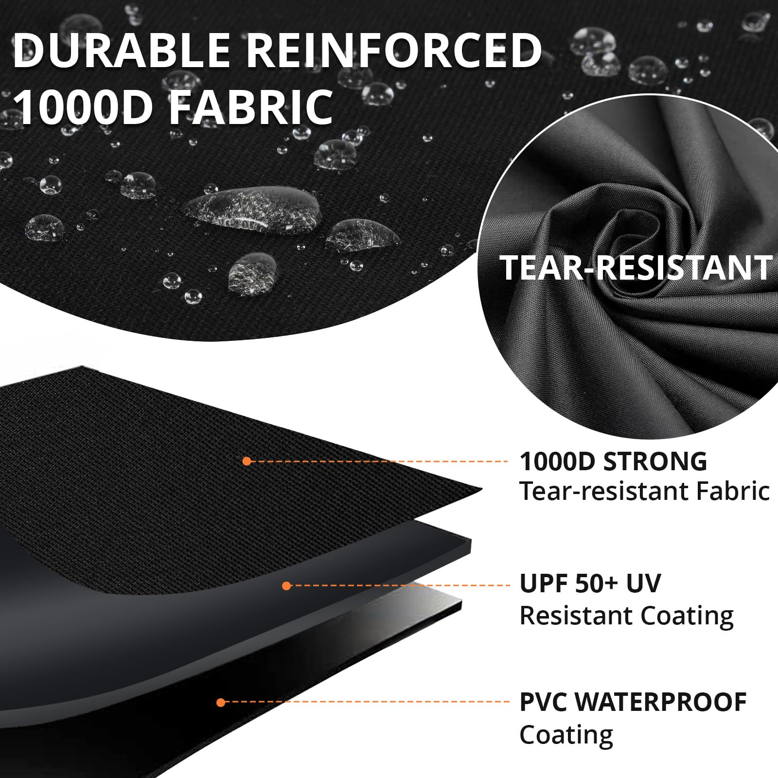 PasWith grill cover with air vent and handles
