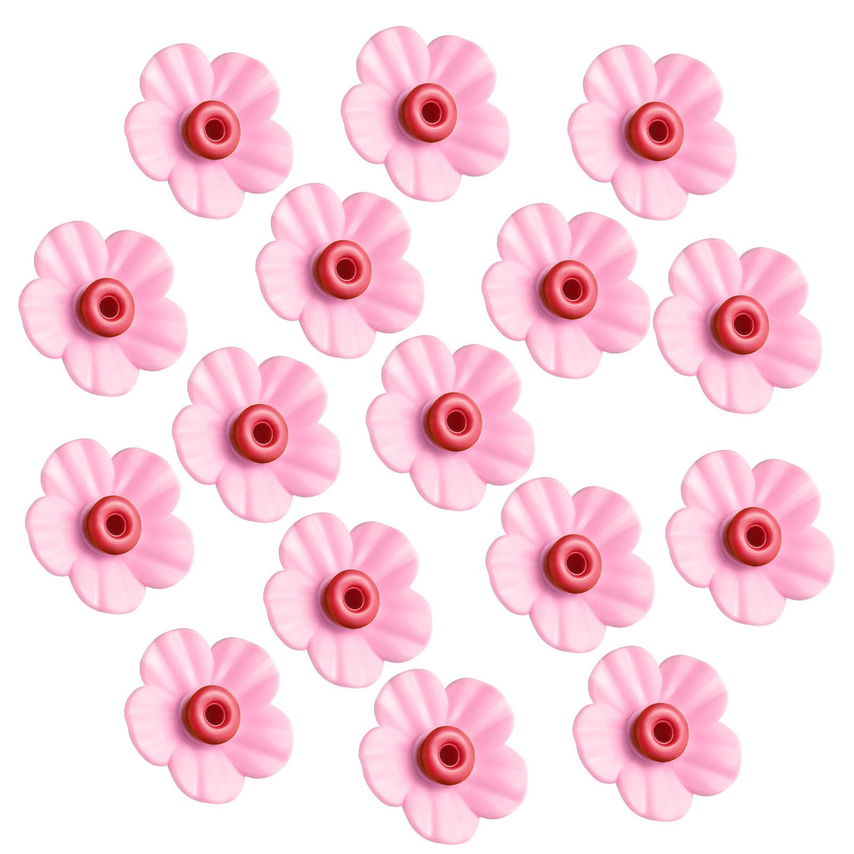 Patelai 16 Hummingbird Feeder Replacement Flowers in Pink