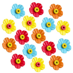 Patelai 16 Hummingbird Feeder Replacement Flowers in vibrant colours