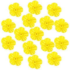 Patelai 16 Hummingbird Feeder Replacement Flowers in yellow