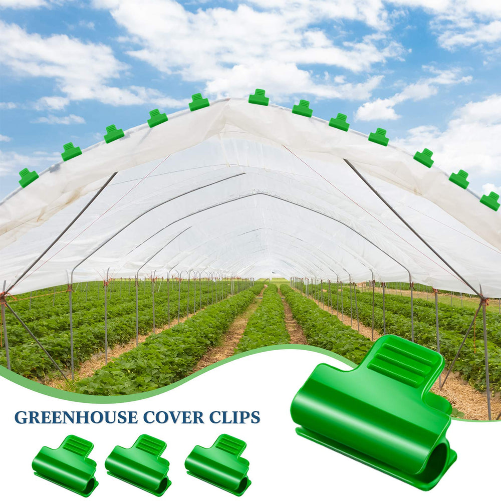 Patelai greenhouse clamp holding netting in place