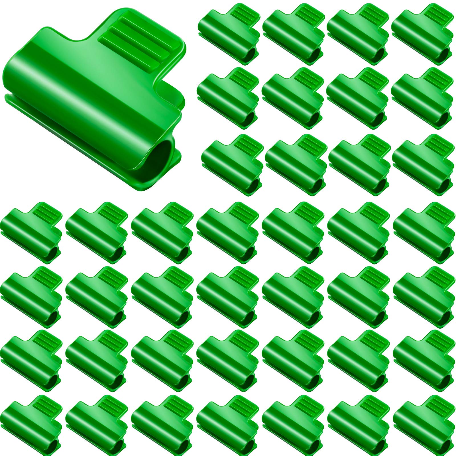 Patelai greenhouse clamps green color, 40 pieces pack