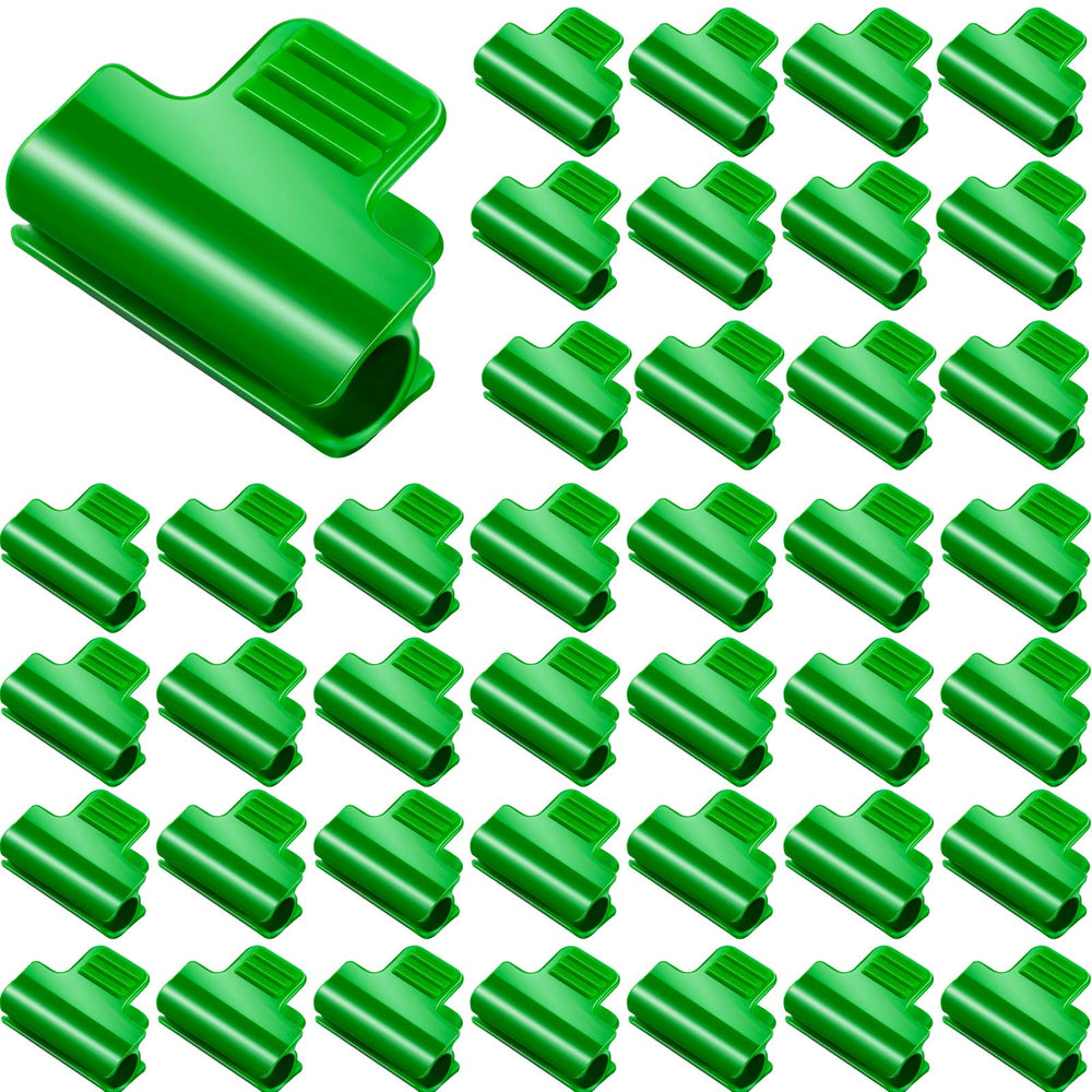 Patelai greenhouse clamps green color, 40 pieces pack