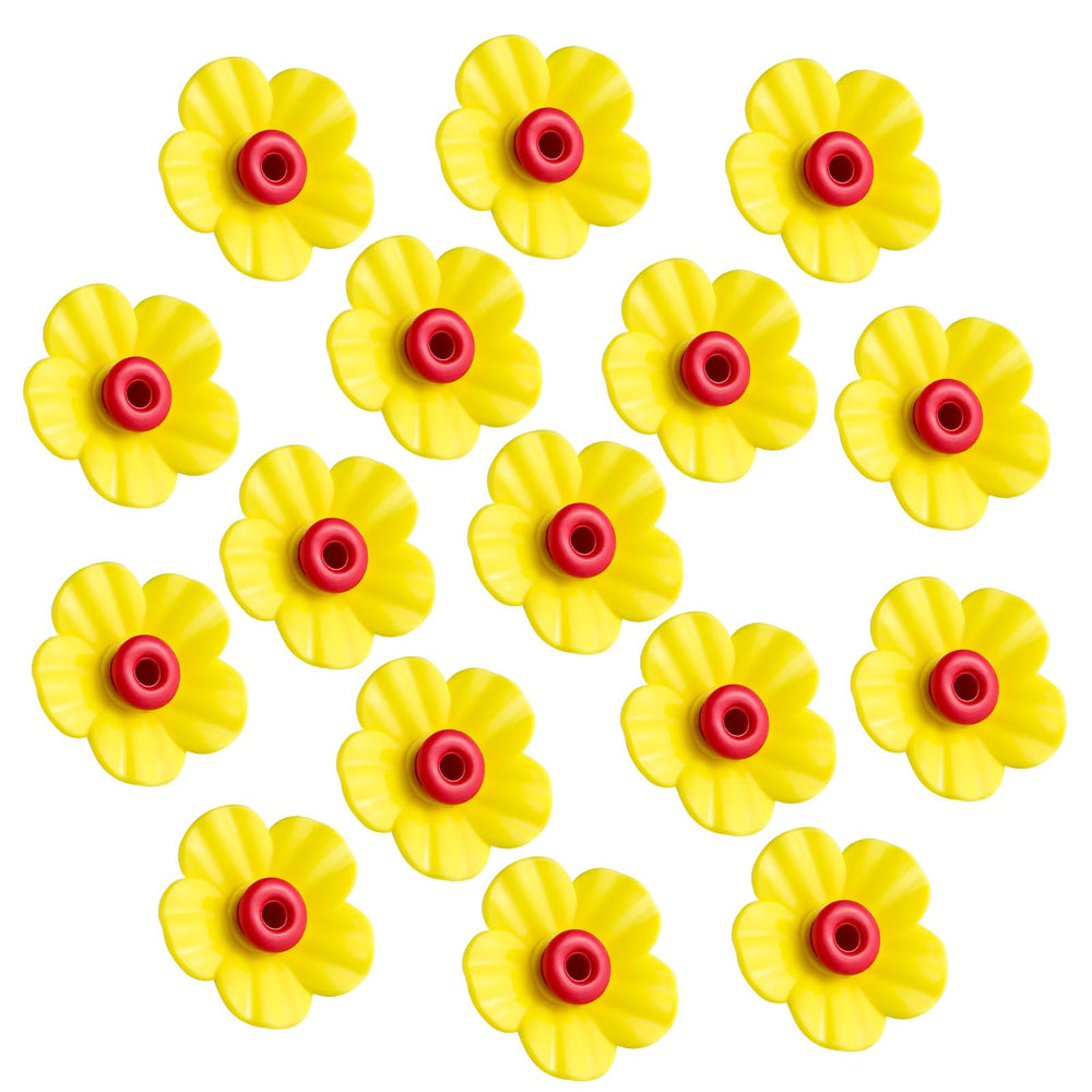 Patelai Hummingbird Feeder Replacement Flowers in Yellow and Red