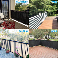 Patio Privacy Screen 3' x 25' displaying rustproof grommets
