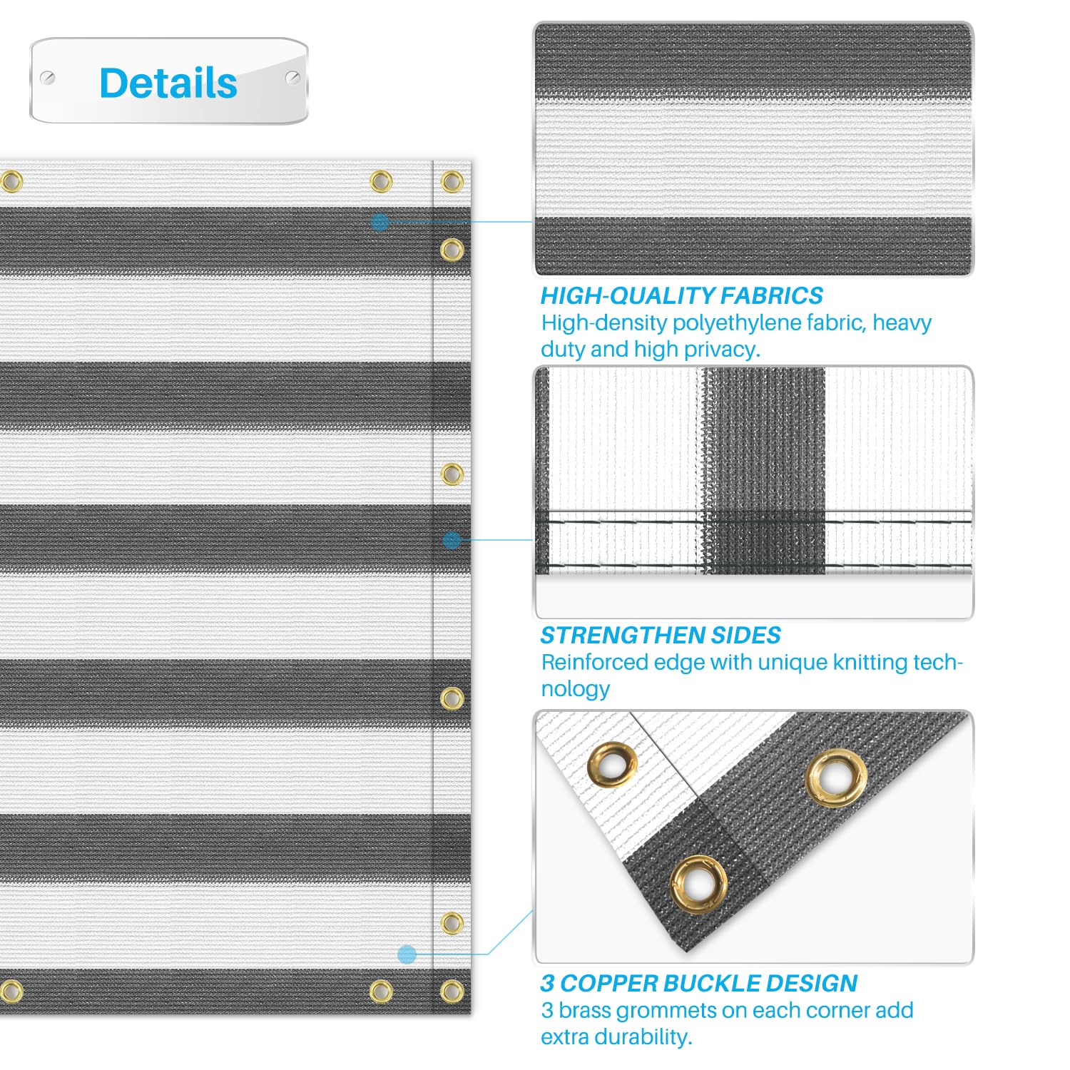 Patio Privacy Screen in a balcony setting