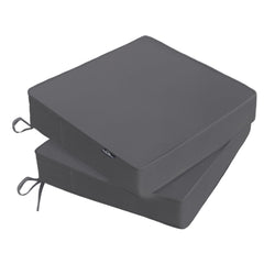 PatioGlow Outdoor Chair Cushions grey model front view