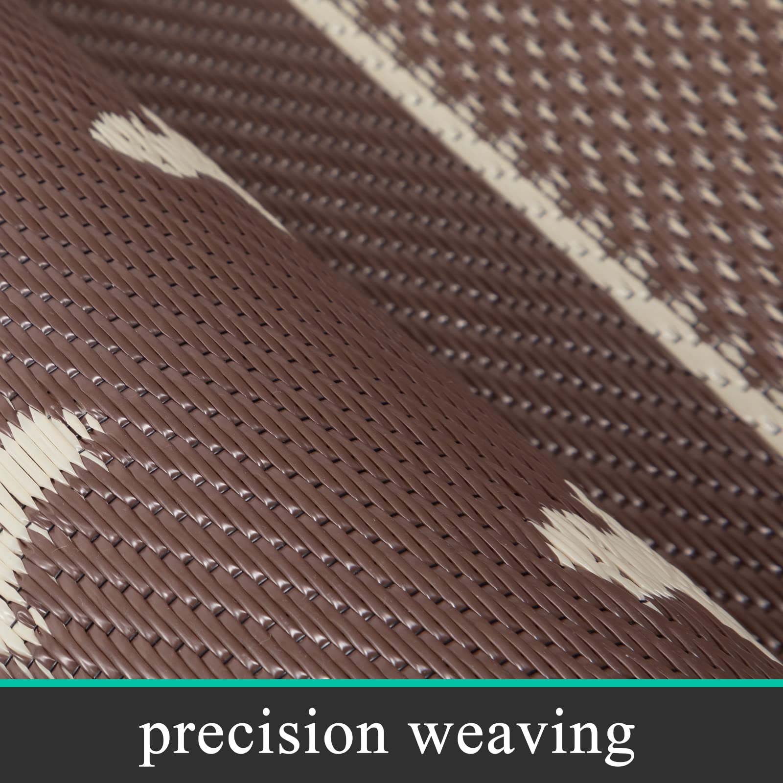 Pauwer Outdoor Rug 6x9 with carrying bag for easy transport