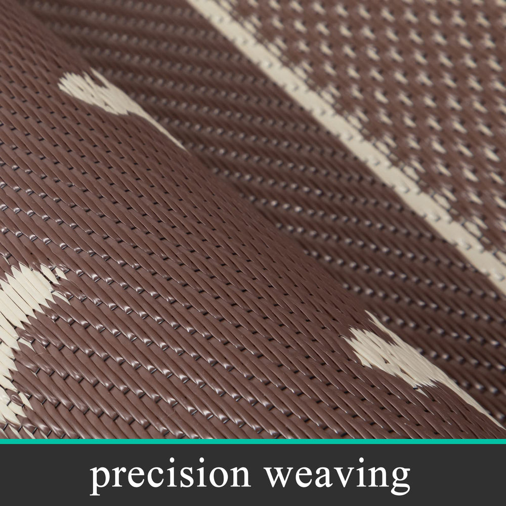 Pauwer Outdoor Rug 6x9 with carrying bag for easy transport