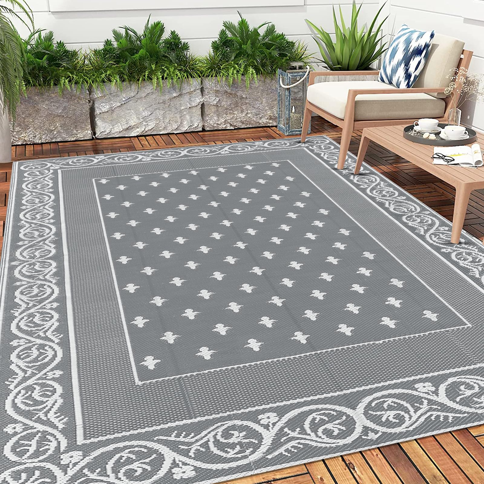 Pauwer outdoor rug lightweight with carrying bag